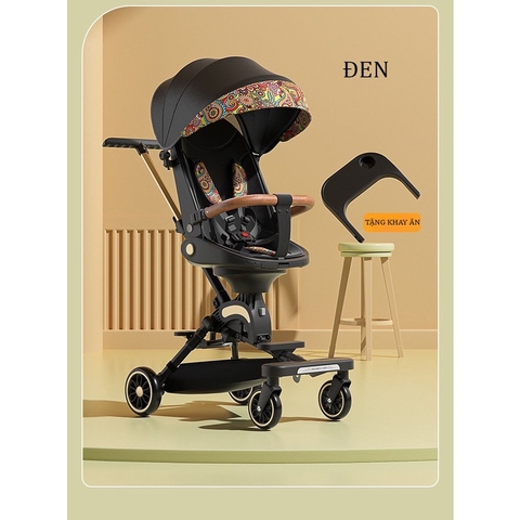 V BABY - XE ĐẨY GẤP GỌN ĐẢO CHIỀU CÓ KHAY ĂN IX9