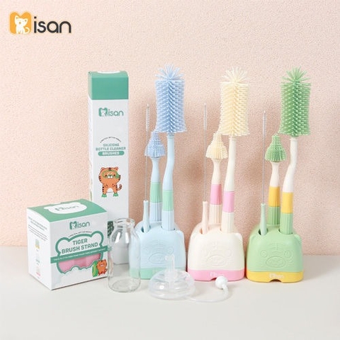 MISAN - SET CỌ BÌNH SỮA SILICONE CÓ ĐẾ