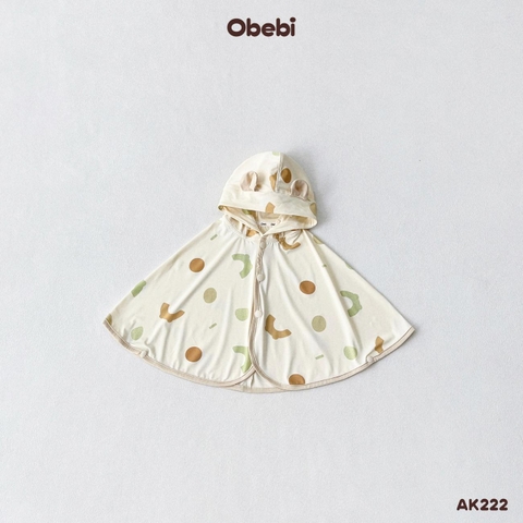 OBEBI - Áo khoác chống nắng vải thun chống tia UV họa tiết đáng yêu OBEBI (73-120)