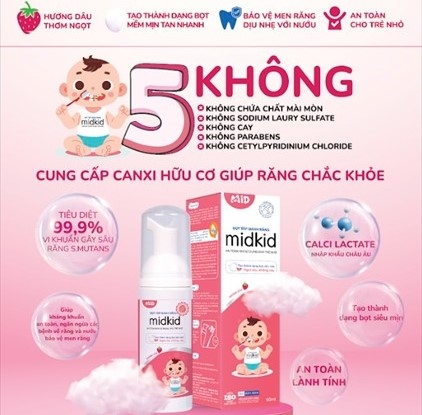 MIDKID - 1Y+BỌT TẬP ĐÁNH RĂNG