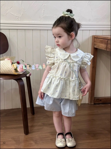 TL - Set quần short+áo cánh tiên (80-130)