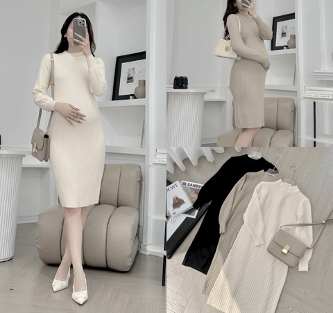 JM Váy len tay bồng be(FREESZ 45-70kg)