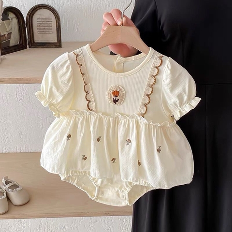 JS - Body váy be ngực thêu hoa tuy lip(66-80)