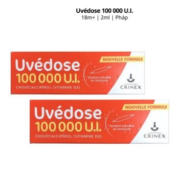 UVEDOSE - 18M+D3 LIỀU CAO 100.000 U.I PHÁP