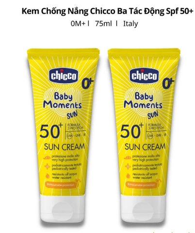 CHICCO - KEM CHỐNG NẮNG SPF 50+