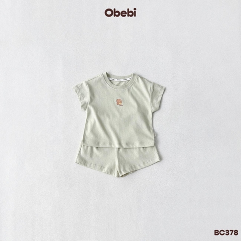 OBEBI - Bộ cộc trẻ em mùa hè hình in nhỏ OBEBI (66-120)
