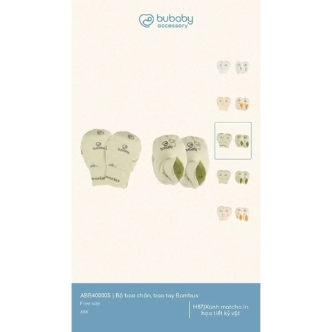 BUBABY - Bộ bao tay bao chân Bambus