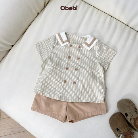 OBEBI - Set bộ cộc phong cách hải quân OBEBI (73-120)