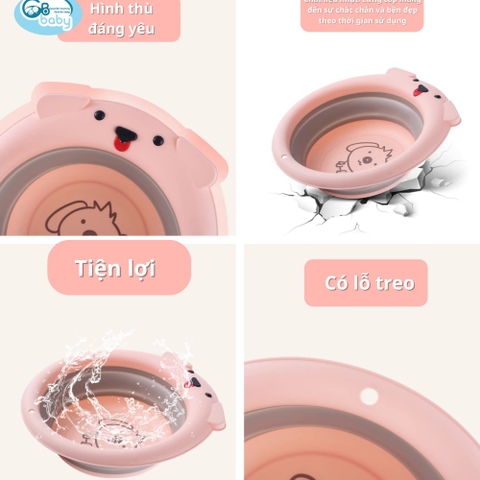 GB BABY - CHẬU RỬA MẶT GẤP GỌN CÁC HÌNH