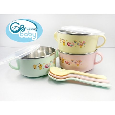 GB BABY - BÁT INOX CÓ NẮP THÌA 8818