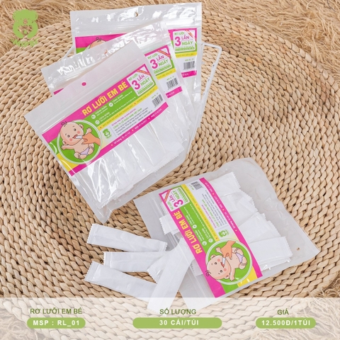 MIPBI - RƠ LƯỠI EM BÉ KHÔ RL-01 (TÚI 30 CÁI)