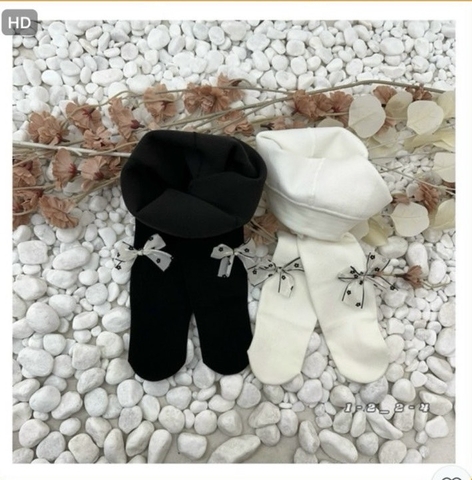 MT Quần tất lót nỉ đính nơ hoa(1-12Y)