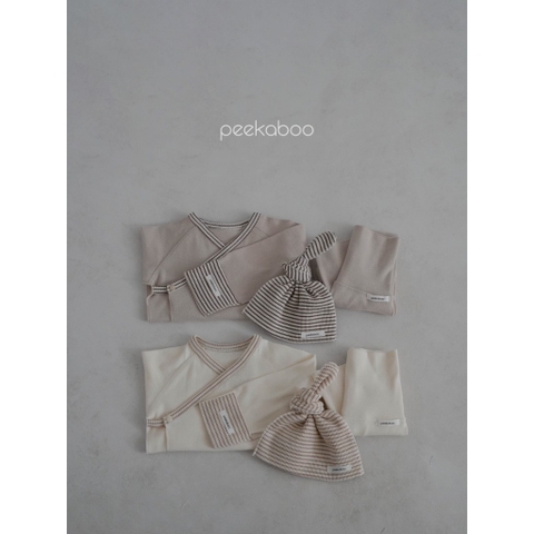 PEEKABOO Bộ sơ sinh Doinggulu+mũ