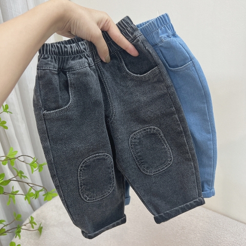 OBB Quần JEANS đáp gối OHBEBI(S80-100)