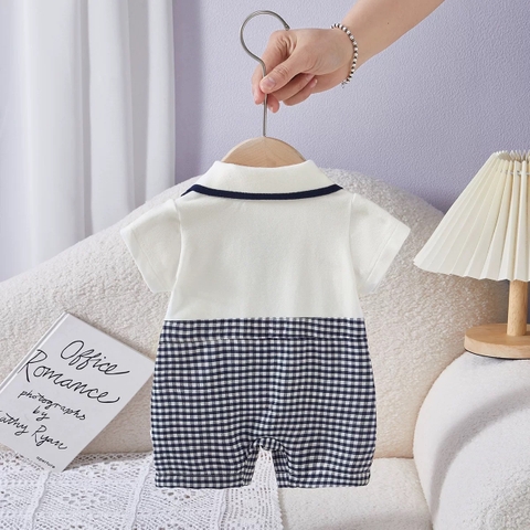 JS - Body công tử trắng giả yếm caro xanh nơ cổ(66-80)