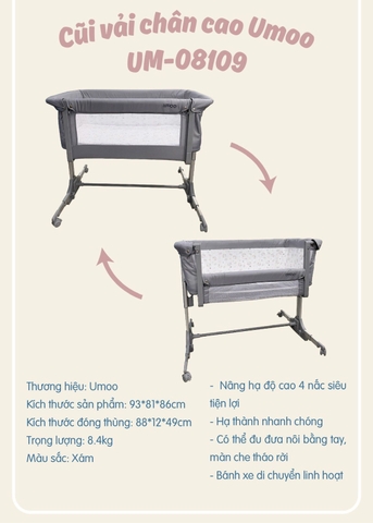 UMOO - NÔI CŨI VẢI CHÂN CAO UM-08109