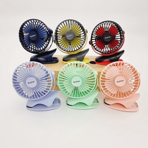 YOOBAO - QUẠT TÍCH ĐIỆN KẸP XE ĐẨY 6400MAH - F04