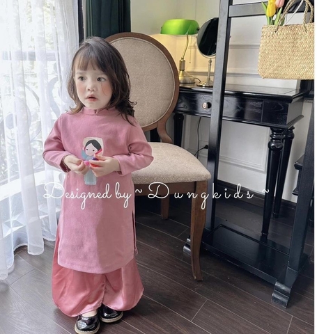 TH - ÁO DÀI CHIBI HỒNG