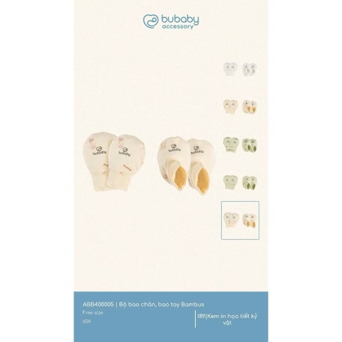 BUBABY - Bộ bao tay bao chân Bambus
