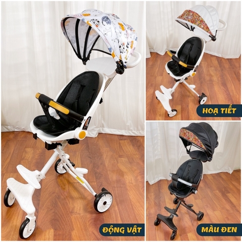 M8 - XE ĐẨY GẤP GỌN ĐẢO CHIỀU CÓ NGẢ