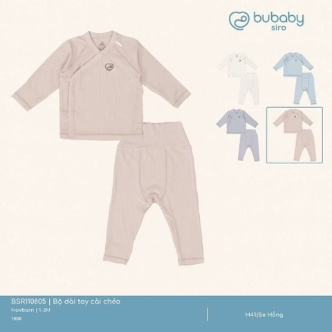 BUBABY - Bộ dài tay cài chéo Siro (NB-3M)