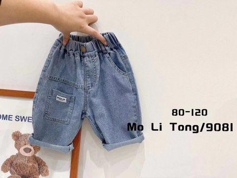 MT Quần Jean chữ Mock-Up