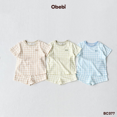 OBEBI - Bộ cộc kẻ caro OBEBI (66-120)
