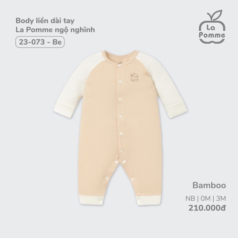 LA POMME - Body liền dài tay ngộ nghĩnh(NB-6M)
