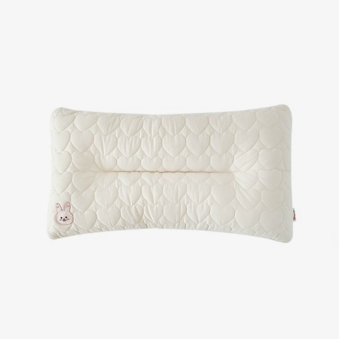 BW - GỐI CHỮ NHẬT TRÁI TIM THÊU MẶT THÚ