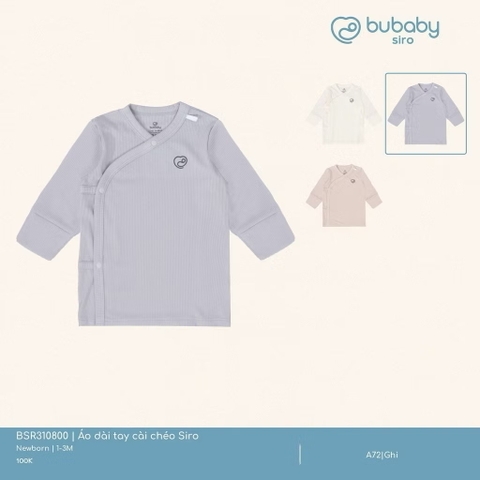 BUBABY - Áo dài tay cài chéo ( NB-3M)