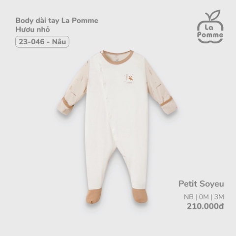 LA POMME Body dài tay hươu nhỏ(NB-3M)