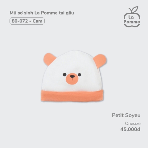 LA POMME - Mũ sơ sinh tai Gấu
