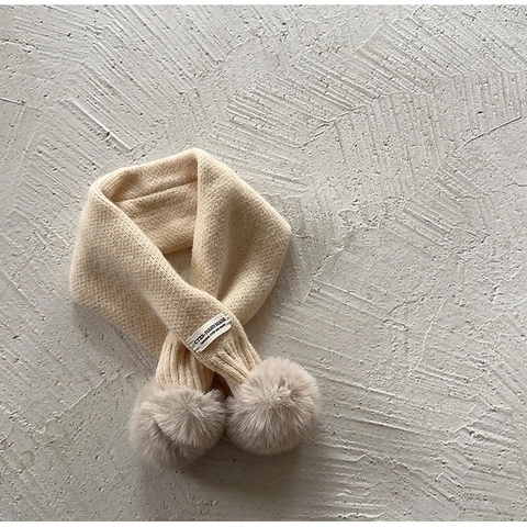 OBB Khăn len 2 quả bông Freesz