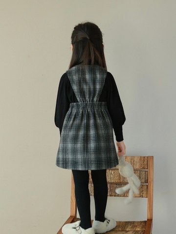 DC Set yếm dạ kẻ caro 2 chi tiết(3-6)