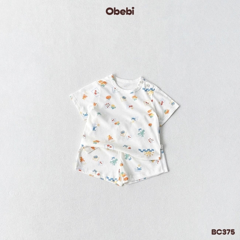OBEBI - Bộ cộc hoạt tiết biển cả OBEBI (66-120)