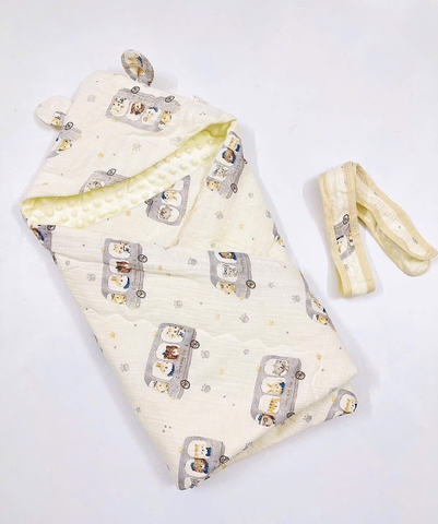 BW Ủ chần bông hạt đậu hoạ tiết