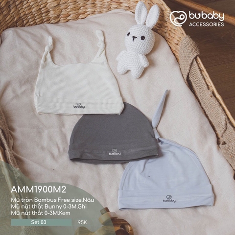 BUBABY - Set mũ mix màu Freesize