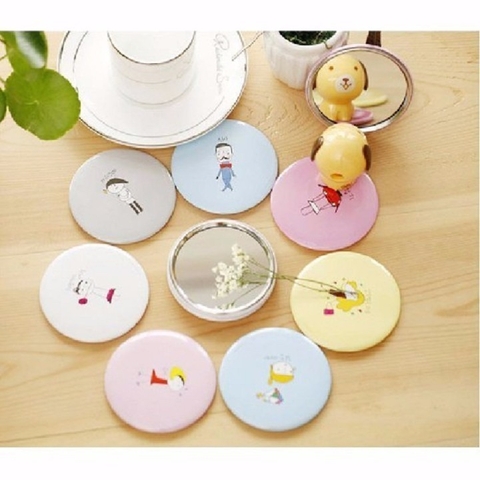 STN - GƯƠNG CẦM TAY MINI HỌA TIẾT XINH