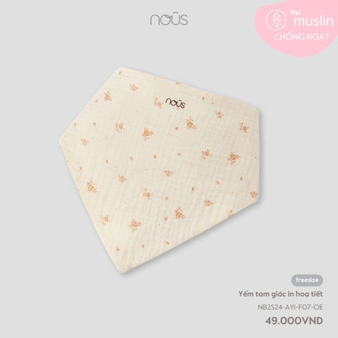 NOUS - Yếm tam giác in hoạ tiết