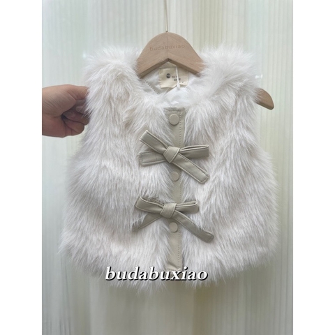 MT Áo gile lông thỏ pha da(90-130)