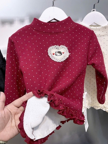 KB - Áo giữ nhiệt Kitty chấm bi(90-130)