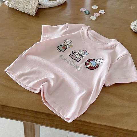 BK - Áo thun cừu hồng (90-150)