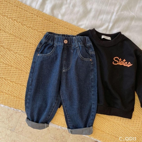 TH Quần Jeans xanh xắn Gấu MMY baby (S 90-140)