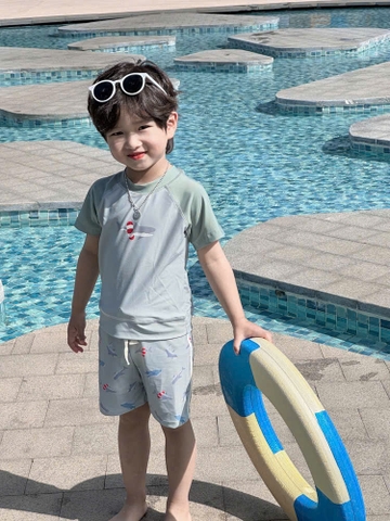 TL - Bộ bơi hoạ tiết cá mập(S-XXXL)