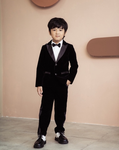 K137 Set Vest nhung + nơ (110-160)