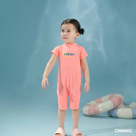 CHAANG - Bộ bơi liền Olympia hồng(9M-5Y)