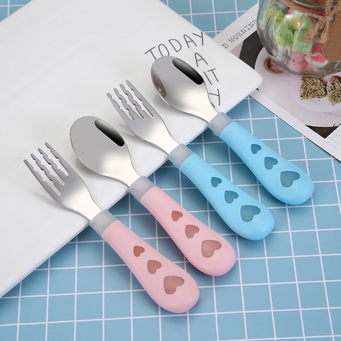 SET THÌA DĨA INOX 304 BABY FEEL LOVE