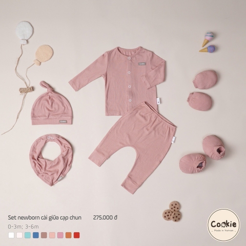 COOKIE Set cài giữa cạp chun(0-6M)