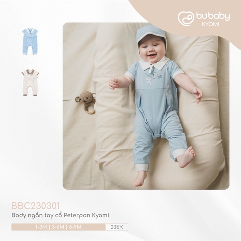 BUBABY - Body ngắn tay cổ Peterpan(1-9M)