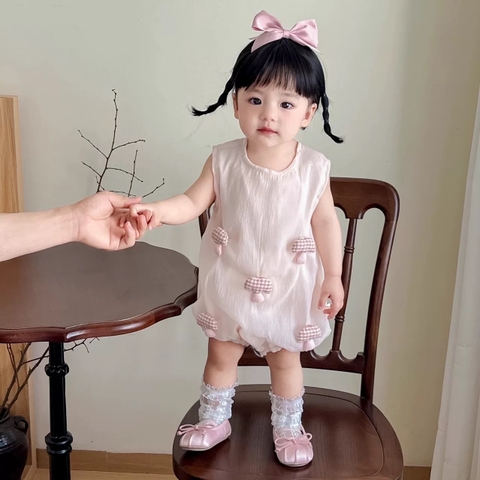 JS - Body sát nách hồng voan nấm nổi(66-80)